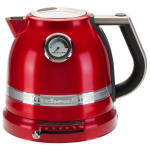 KitchenAid 5KEK1522ECA elektriline veekeetja, 1.5L, 2400W, punane, roostevaba teras, alumiinium, 7 temperatuuri seadistust