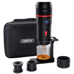 HiBREW H4-Premium kaasaskantav kohvimasin, 80W, 15 bar, 0.06l, Nespresso/Dolce Gusto, jahvatatud kohv, must