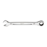 MAX BITE&trade; KOMBINĒTĀ UZGRIEŽŅU ATSLĒGA AR SPRŪDRATU, MAXBITE RATCHETING METRIC COMBINATION SPANNER 17MM -1 PC, 4932471510 MILWAUKEE