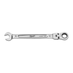 MAX BITE&trade; KOMBINĒTĀ UZGRIEŽŅU ATSLĒGA AR LOKANU GALVU UN SPRŪDRATU, MAXBITE FLEX HEAD RATCHETING SPANNER - METRIC - 11 MM, 4932480184 MILWAUKEE