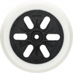 Gumijas slīp&scaron;ķīvis D 150 mīksts, Ekscentra slīpma&scaron;īnām SLĪPĒ&Scaron;ANAS PAMATNE AR 6 ATVERĒM, 2608601115, BOSCH