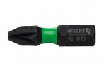 Trieciena skrūvgrieža uzgaļi 20 gab. PZ2 25 mm, HOGERT HT1S700, S2 tērauds, magnētiskā galva, HRC 58-61