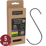 S-kujulised konksud suitsutamiseks BROWIN 311321 150 mm &Oslash; 3 mm 5 tk