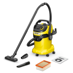 Karcher WD 5 P V-25/5/22 1.628-307.0 Niiske ja kuiv tolmuimeja 25 L 1100 W Plastikust paak Toite-v&otilde;imalus Kollane-Must