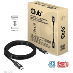 Club3D USB4 Gen3x2 Type-C kaabel CAC-1579 3m, 8K60Hz, 4K120Hz, Andmed 40Gbps, PD 240W, M/M
