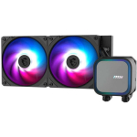 Msi CPU jahuti MAG CORELIQUID A13 240, 2 ventilaatorit, 120 mm, EPDM torud, 3800 RPM, must