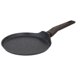 Resto Pannkoogipann 93025, 24 cm, 440 mm, 700 g, mati pruun, PFLUON, puidust k&auml;epide, induktsioonile sobiv, 1 tk