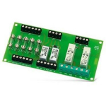 Satel Relee moodul MP-1, 4 releed, 5 kaitset, k&otilde;rge vool AC/DC seadmete juhtimine, madala voolu OC v&auml;ljundid