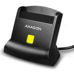 Axagon Nutikaardilugeja CRE-SM2, USB 2.0, 1.3 m kaabel, toetab SIM, microSD, SD kaarte, must