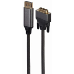 Gembird video kaabli adapter CC-DPM-DVIM-4K-6, 1.8 m, DisplayPort, DVI, 3840 x 2160, kuld&uuml;hendused