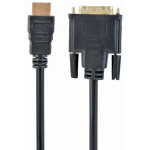 Gembird Video kaabel adapter CC-HDMI-DVI-6 1.8m, HDMI, DVI-D, M/M, kuldkontaktid