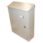 Glori Ir Ko Postkast 1900101, 29 cm, 10 cm, 38.5 cm, valge, hall, 2 v&otilde;tit, korrosioonikindel, sobib v&auml;listingimustes kasutamiseks