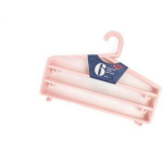 Besk Riidepuu 9105382, 36x25cm, 6tk, roosa, plastmass, kolm taset
