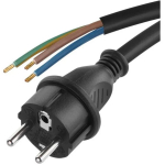 Emos Toitekaabel S03250, 5 m, 3 x 1,5 mm2, kumm, must, 1 tk, riputatav