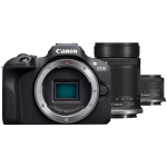 Canon | EOS R100 Mirrorless Camera + RF-S 18-45mm IS STM Lens + RF-S 55-210mm IS STM Lens | Megapixel 24.1 MP | Image stabilizer | ISO sensitivity (max) 256000 | Wi-Fi | Video recording | Manual | CMOS | Black