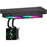 Gamemax protsessori vedelikjahutus GLACIER 240 LCD BK, 240mm, 85.82 cfm, TDP kuni 280W, ARGB ventilaator