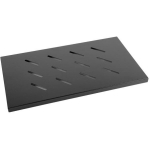 Lanberg Rack Shelf AK-1002-B, 1U, 465x300mm, must, maksimaalne koormus 120kg, 4 punkti kinnitamine
