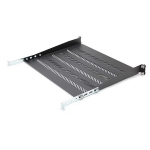 Digitus Riiul 450mm 19" TN-19-450-1U-BK, 483x450mm, 1U, must, kandev&otilde;ime 15kg, reguleeritav, tugi