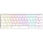 White Shark Klaviatuur NAGAMAKI-W-US-BLUE.SW, mehaaniline, valge, 61 nupp, USB Type-C, sinised l&uuml;litid, valgustus