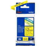 Brother TZe-631 laminaatlint, TZE631, 1 kassett, 1,2 cm x 8 m, must kollasel, TZe