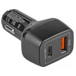 Green Cell Laadija CAD33, 42W, 12/24V, 2x3A, 1xUSB C, 1xUSB 3.0, kiire laadimine 3.0, Power Delivery