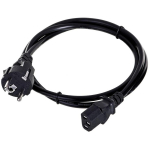 Savio CL-138 toitekaabel CL-89, 1.2m, 10A, 0.5mm&sup2;, IEC C13 isane E emane, 3 sooneline, must