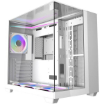 Darkflash TH285 White arvuti korpus, ATX, Midi Tower, 4 ventilaatorit, 7 pesa, 415mm GPU, 160mm CPU, USB 3.0, klaaspaneel
