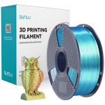 Sunlu PLA+ Silk Tri-Color Filament (red, yellow, and green)