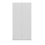 Top E Shop SD-90 BI riidekapp, 900x1800x500mm, 2 ust, 7 riiulit, 16mm, matt, valge, tip-on, ise kokkupanek