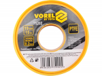 Vorel PTFE LINT 75202, 15m, 19mm, 0.2mm, valge, GRD seeria, h&uuml;gieeniliselt sertifitseeritud