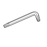 Torx L-veida atslēga 6mm, 65x18mm, 69-52376, THULE