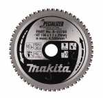 T.C.T. Saeketas MAKITA B-33744 136x20x1,1mm 0&deg; T56 Metallile/Roostevabale Terasele