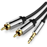 Vention helikabel 3.5mm kuni 2RCA/2m BCFBH, 2m, 3.5mm isane, 2 RCA isane, kaal 0.05kg