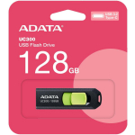 Adata USB m&auml;lupulk ACHO-UC300-128G-RBK/GN, 128 GB, USB Type-C, 3.2 Gen 1, lugemise kiirus 100 MB/s, libisev disain