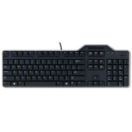 Dell Juhtmega arvutiklaviatuur KB-813 580-18360, 1.8m, must, USB, membraan, kaardilugeja, t&auml;issuuruses paigutus