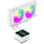 Gamemax protsessori jahuti GLACIER 240 LCD WH, 240 mm, 85.82 cfm, TDP kuni 280W, ARGB ventilaator