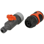 Gardena &uuml;henduste komplekt, 01989-20, 13mm, 2 osa, GARDENA voolikute s&uuml;steem, reguleerimisventiil, veepaus