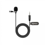 Sbox Mikrofon PM-402, -30 dB +/- 3dB, 50 Hz - 18 kHz, 1000 &Omega;, 3,5 mm Jack, klipp, must