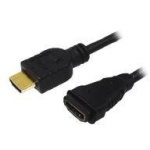Logilink HDMI pikenduskaabel CH0056, 2 m, HDMI A t&uuml;&uuml;pi mees, HDMI A t&uuml;&uuml;pi naine, toetab Dolby Digital, 3D
