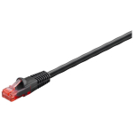 Goobay V&auml;lispatch kaabel, 55433, 15m, RJ-45, must, booted, UV-kindel, veekindel, pinget leevendamine