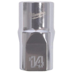 Milwaukee 4932498824, 1/2" 12-tahuline pesa, 14 mm, sisemine ruut, kroomitud