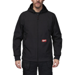 Milwaukee FREEFLEX SJ BL M, kapuutsiga softshell-jope, must, M, 4932498272, 300g/m&sup2;, veekindel, meestele