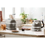 KitchenAid 5KEK1522EMS elektriline veekeetja, 1.5L, 2400W, 220-240V, 50-60Hz, roostevaba teras, reguleeritav termostaat, juhtmeta