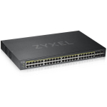 Zyxel GS1920-48HPV2 hallatav l&uuml;liti, 48xPoE, 44xGigabit, 4xSFP, 375W, 100Gbit/s