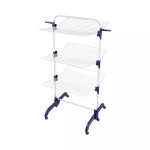 Leifheit Comfort Tower 420 vabaltseisev vertikaalne riiete kuivati 42 m kuivatusliin 76,5&times;70&times;145 cm 6 ratast kokkupandav must-valge