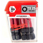 Milwaukee SHOCKWAVE Impact Duty kruvikeeraja otsikud TX25, 50mm, 10tk, 4932430882