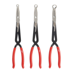 &Scaron;ĻŪTEŅU SATVER&Scaron;ANAS KNAIBLES, HOSE GRIP PLIERS 3 PC SET, 4932492503 MILWAUKEE
