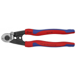 Vadu griezējs ar kalto galvu, Knipex, 95 62 190 SB, 190 mm, ar daudzkomponentu rokturiem, grie&scaron;anas jauda līdz 5 mm.
