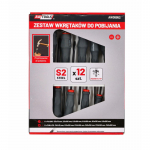 GO-THRU PĒC STRIKING CAP Skrūvgriežu komplekts 12 gab. (6xSL + 6xPH), izturīgs CrV S2 tērauds, magnētiskais gals, ergonomisks rokturis, AW36952, AWTOOLS