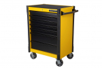 Instrumentu rati, K10773, KAMASA TOOLS, 7 atvilktnes, dzeltena, izturīga konstrukcija, centrālā slēdzene